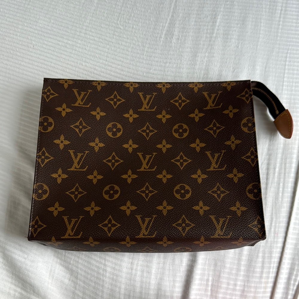 Louis Vuitton Brown Monogram 26 Toilet Pouch